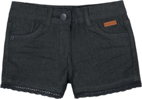 Shorts Bermuda Bimba Denim Pantaloncini Corti Estivi Denim Gabardina Bordo in Pizzo Pantalone Corto Ragazza Tinta Unita pantaloncino bambina/ragazza Piccole Canaglie - Tropea, Commerciovirtuoso.it