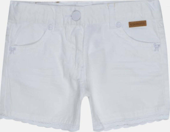 Shorts Bermuda Bimba Denim Pantaloncini Corti Estivi Denim Gabardina Bordo in Pizzo Pantalone Corto Ragazza Tinta Unita pantaloncino bambina/ragazza Piccole Canaglie - Tropea, Commerciovirtuoso.it