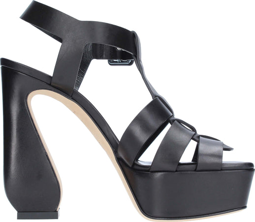 SI-ROSSI-Sandali-Nero-da-donna