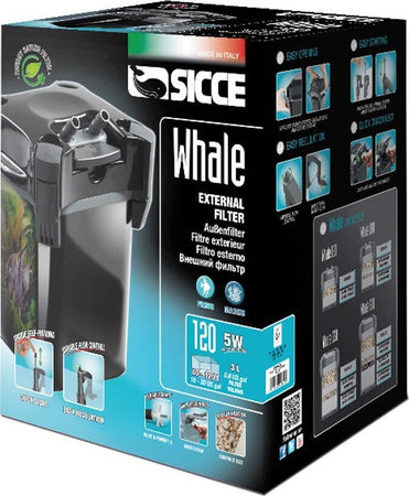 Sicce Filtro Esterno Acquario Whale 120 Black da 540 Litri Ora Prodotti per animali domestici/Pesci e animali d'acqua/Pompe e filtri/Filtri Ogomondo - Martina Franca, Commerciovirtuoso.it