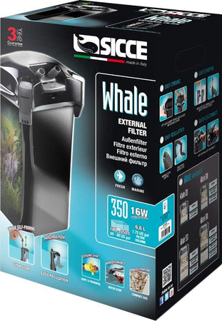 Sicce Filtro Esterno Acquario Whale 350 Black da 1100 Litri Ora Prodotti per animali domestici/Pesci e animali d'acqua/Pompe e filtri/Filtri Ogomondo - Martina Franca, Commerciovirtuoso.it