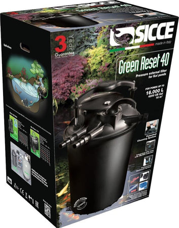 Sicce Green Reset 40 Litri Filtro Esterno per Laghetto con UVC Giardino e giardinaggio/Decorazioni per il giardino/Stagni e giardini acquatici/Pompe/Filtri per pompe Ogomondo - Martina Franca, Commerciovirtuoso.it