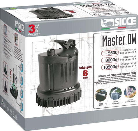 Sicce Pompa Drenaggio Master DW 5500 Litri Ora per Giardini e Laghetti Prodotti per animali domestici/Pesci e animali d'acqua/Pompe e filtri/Pompe d'acqua Ogomondo - Martina Franca, Commerciovirtuoso.it