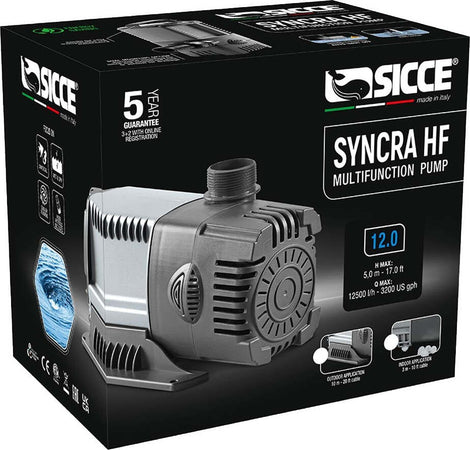 Sicce Syncra HF 12.0 Pompa Multifunzione per Laghetti e Acquari 12.500 Litri/h Prodotti per animali domestici/Pesci e animali d'acqua/Pompe e filtri/Pompe d'acqua Ogomondo - Martina Franca, Commerciovirtuoso.it