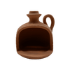 Ceramica realizzata Interamente a Mano con Terracotta di Sicilia, Pezzo Grezzo da Dipingere