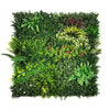 Siepe artificiale per parete sempreverde verticale Tropicale da intero ed esterno 1 x 1 mt