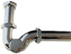 Sifone Ottone Cromato Di Scarico Da 1.1/4 A S Per Lavabo Bidet Lavandino