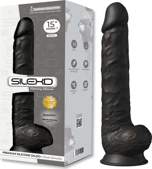 Silexd Fallo Realistico Gigante Non Vibrante In Silicone Memory Termoreattivo 38 Cm Nero Con Ventosa Salute e cura della persona/Erotismo e contraccezione/Sex toys/Dildo/Dildo realistici Kondorama - Martinsicuro, Commerciovirtuoso.it
