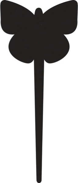 Silhouette Tags - forma farfalla - nero - Securit - set 5 pezzi Cancelleria e prodotti per ufficio/Archivio ufficio e accessori per scrivania/Lavagne e bacheche/Lavagne Eurocartuccia - Pavullo, Commerciovirtuoso.it