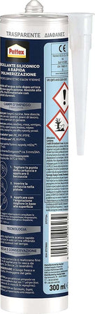 Silicone a rapida polimerizzazione ideale per bagni 300 ml trasparente Fai da te/Ferramenta/Adesivi e sigillanti/Silicone La Zappa - Altamura, Commerciovirtuoso.it