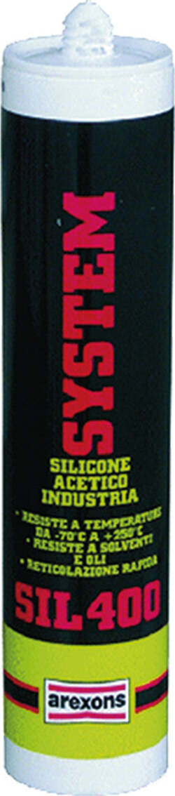 SILICONE-ACETICO-ALTA-TEMPERATURA-'SIL-400'-RAL-9005-nero-ml-310-Arexons