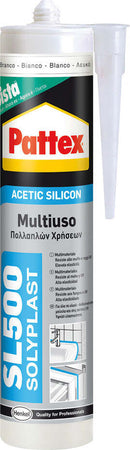 SILICONE-ACETICO-MULTIUSO-'SOLYPLAST'-avorio-ml-300-RAL-1013-Pattex