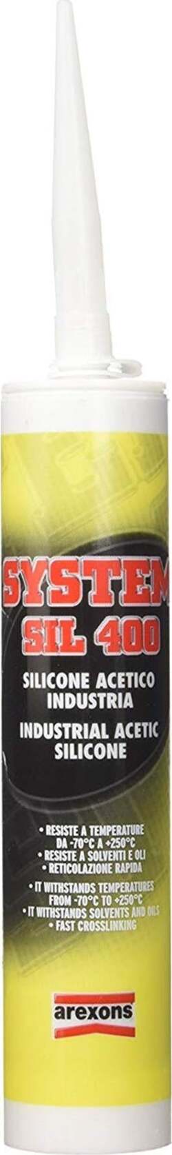 Silicone acetico per alte temperature 'SIL 400' nero 310 ml Fai da te/Ferramenta/Adesivi e sigillanti/Silicone La Zappa - Altamura, Commerciovirtuoso.it