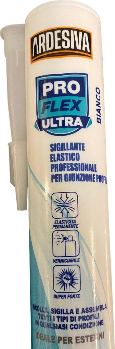 Silicone-acrilico-bianco-verniciabile-per-incollaggio-di-profili-con-presa-forte