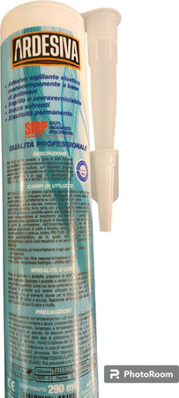 Silicone-acrilico-bianco-verniciabile-per-incollaggio-di-profili-con-presa-forte