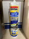 SILICONE ACRILICO 'TURBO' SOUDAL PER SANITARI BAGNI E CUCINE DA 300 ML BIANCO