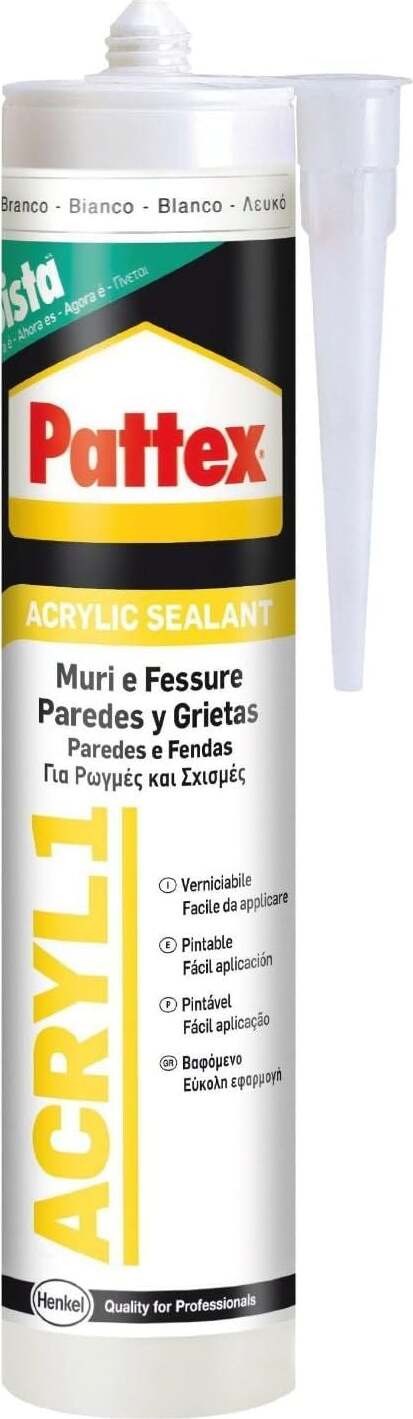 Silicone acrilico verniciabile ideale per crepe e fessure 300 ml bianco Fai da te/Ferramenta/Adesivi e sigillanti/Silicone La Zappa - Altamura, Commerciovirtuoso.it