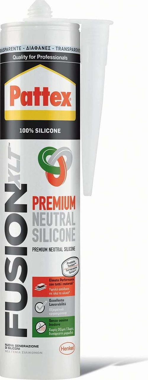 Silicone fusion xlt antimuffa 300 ml trasparente sigillante per alimenti professionale
