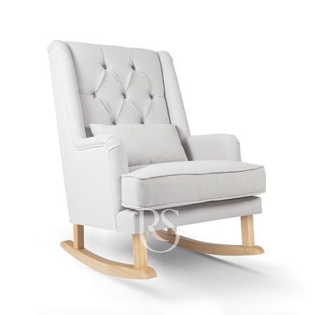 Poltrona Rocking Seat Royal Rocker Silver Grey/Natural Legs