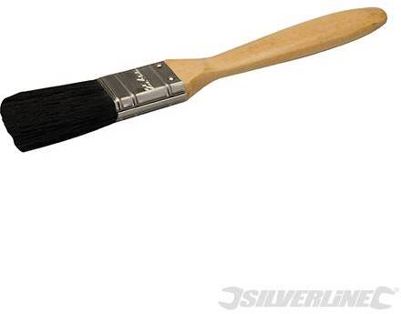 Silverline pennello vernici 25 mm con setole sintetiche e manico in legno