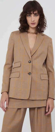 SILVIAN-HEACH-GIACCA-MONOPETTO-A-QUADRI-da-donna