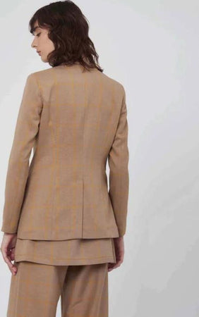 SILVIAN-HEACH-GIACCA-MONOPETTO-A-QUADRI-da-donna