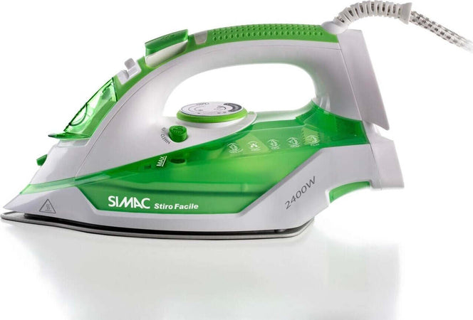 Simac-Ferro-Stiro-Vapore-Stiro-Facile-6193-2400W---Prestazioni-Potenti-per-un'Esperienza-di-Stiro-Efficiente
