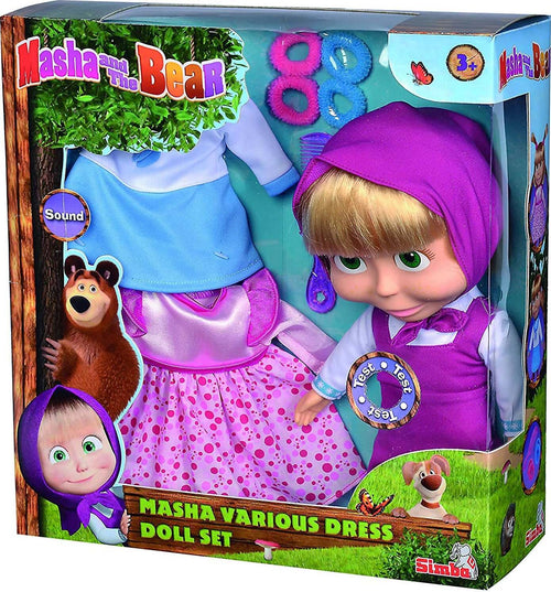 Simba Masha Bambola Con Melodia Inclusi Due Set Abiti Bambola Capelli E Vestiti in Tessuto Set Bambola 30 Cm 3 Anni 109301082 Giochi e giocattoli/Bambole e accessori/Bambole Fashion e accessori/Bambole Fashion Cartoleria Deja Vu - Crotone, Commerciovirtuoso.it