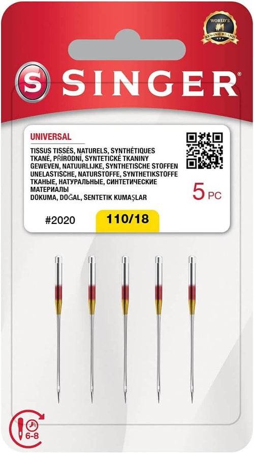 Singer Universal Ago 2020 110/18 ago Metallo Argento 7 x 0,03 x 4 cm