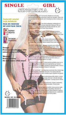Single Girl Bambola Gonfiabile Bianca Love Doll Grandezza Reale Single In PVC Con Genitali In Cyberskin Estraibili Salute e cura della persona/Erotismo e contraccezione/Sex toys/Bambole sessuali Kondorama - Martinsicuro, Commerciovirtuoso.it