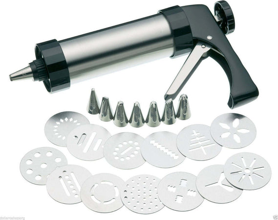 SIRINGA PER BISCOTTI MACCHINA PER DOLCI 13 DECORAZIONI CON FORMINE 8 BECCUCCI Casa e cucina/Teglie da forno e accessori per pasticceria/Accessori e utensili per pasticceria/Presse per biscotti Trade Shop italia - Napoli, Commerciovirtuoso.it