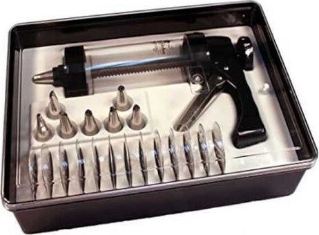 SIRINGA PER BISCOTTI MACCHINA PER DOLCI 13 DECORAZIONI CON FORMINE 8 BECCUCCI Casa e cucina/Teglie da forno e accessori per pasticceria/Accessori e utensili per pasticceria/Presse per biscotti Trade Shop italia - Napoli, Commerciovirtuoso.it