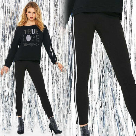 Sisi Leggings Splendore con bande laterali Y540SI S24 - Passarelli Biancheria