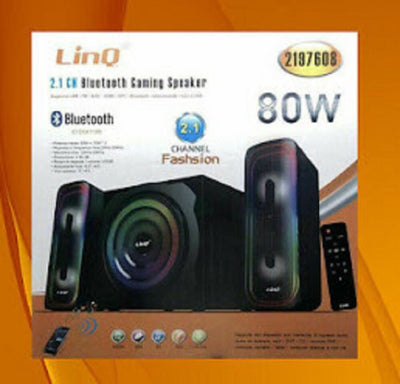 Sistema Altoparlanti Casse 2.1ch Bluetooth Gaming Speaker 80w Telecomando 2197608 Elettronica/Audio e video portatile/Accessori/Casse portatili e Docking Station con altoparlanti/Casse portatili Bluetooth Trade Shop italia - Napoli, Commerciovirtuoso.it