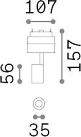 Sistema-Binario-Arca-Alluminio-Ottone-Led-5W-3000K-Luce-Calda