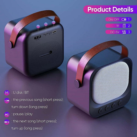 Sistema Karaoke Bluetooth Con Microfono Altoparlante Portatile Con Maniglia Audio Elettronica/Informatica/Accessori/Accessori per audio e video/Microfoni per PC Trade Shop italia - Napoli, Commerciovirtuoso.it