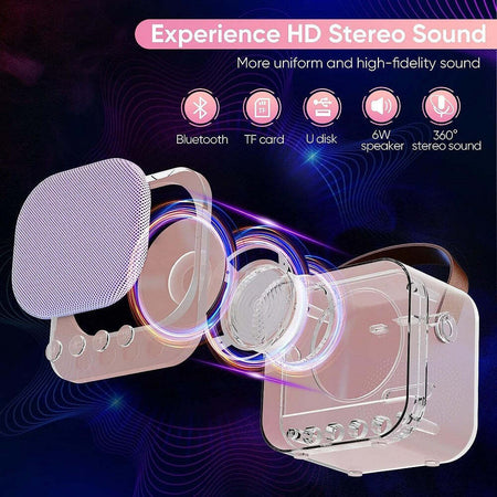 Sistema Karaoke Bluetooth Con Microfono Altoparlante Portatile Con Maniglia Audio Elettronica/Informatica/Accessori/Accessori per audio e video/Microfoni per PC Trade Shop italia - Napoli, Commerciovirtuoso.it