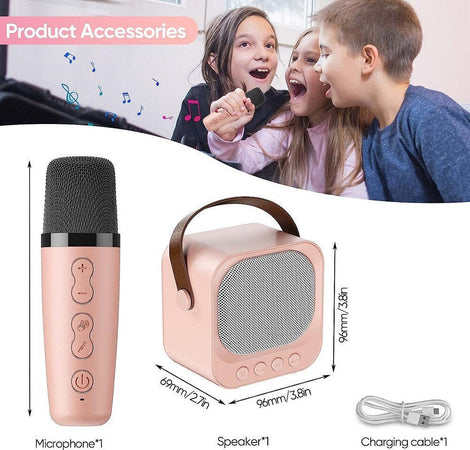 Sistema Karaoke Bluetooth Con Microfono Altoparlante Portatile Con Maniglia Audio Elettronica/Informatica/Accessori/Accessori per audio e video/Microfoni per PC Trade Shop italia - Napoli, Commerciovirtuoso.it