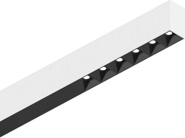 Sistema-Lineare-Binario-Fluo-Alluminio-Bianco-Led-30W-3000K-Luce-Calda-L.120,5Cm