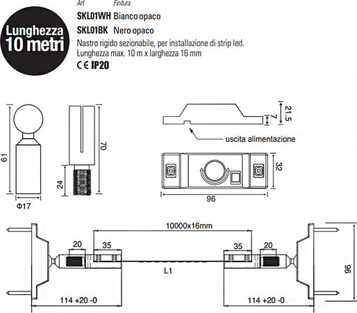 Sistema-montaggio-strip-led-Redo-Group-Italia-XSKYLINE-10mt-nastro-acciaio-rigido-sezionabile