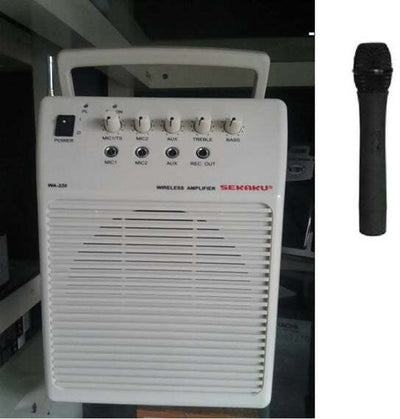 Sistema portatile 20watt con radiomicrofono vhf a singolo canale melchioni