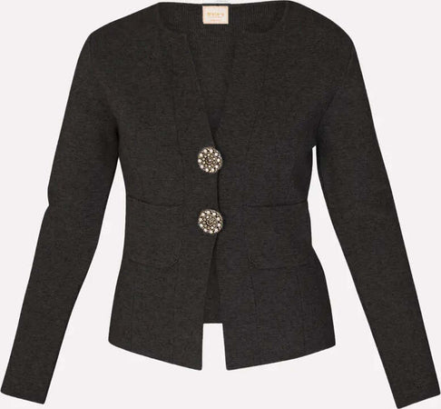 SISTE'S-|-Cardigan-due-bottoni-gioiello