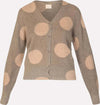 SISTE'S-|-Cardigan-scollo-V-pois-con-bottoni