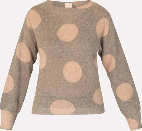 SISTE'S-|-Maglia-girocollo-pois-con-polsini