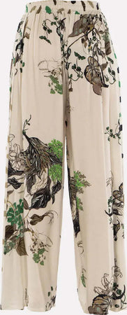 Siste’s Pantalone Palazzo Donna Pantaloni Fantasia Beige Vita Alta Regolabile Con Coulisse Fantasia Pantaloni Stampati Fiori Moda/Donna/Abbigliamento/Pantaloni You Store - Messina, Commerciovirtuoso.it