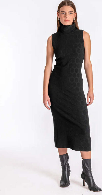 SISTE'S-|-Tubino-lungo-trama-esagonale