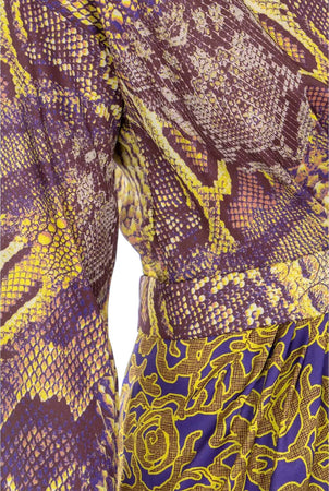 Siste’s Vestito Corto Donna Fantasia Pitone Rosa E Oro Abito Mini Dress Scollo A V Maniche A 3/4 Fascia Coulisse In Vita Moda/Donna/Abbigliamento/Vestiti/Discoteca You Store - Messina, Commerciovirtuoso.it