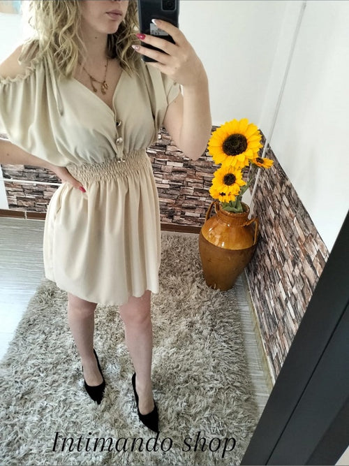 ABITO LOLA COLORE BEIGE TG UNICA