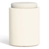 Poltroncina Comfy Round pouf in resina con cuscino alto confortevole Made in Italy