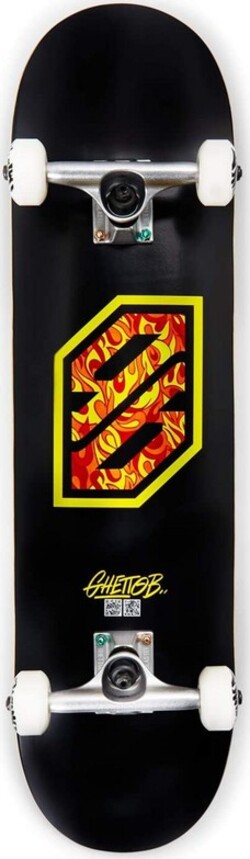 Skateboard-GHETTOBLASTER-COMPLETE-FLAME-YEL-8,125”